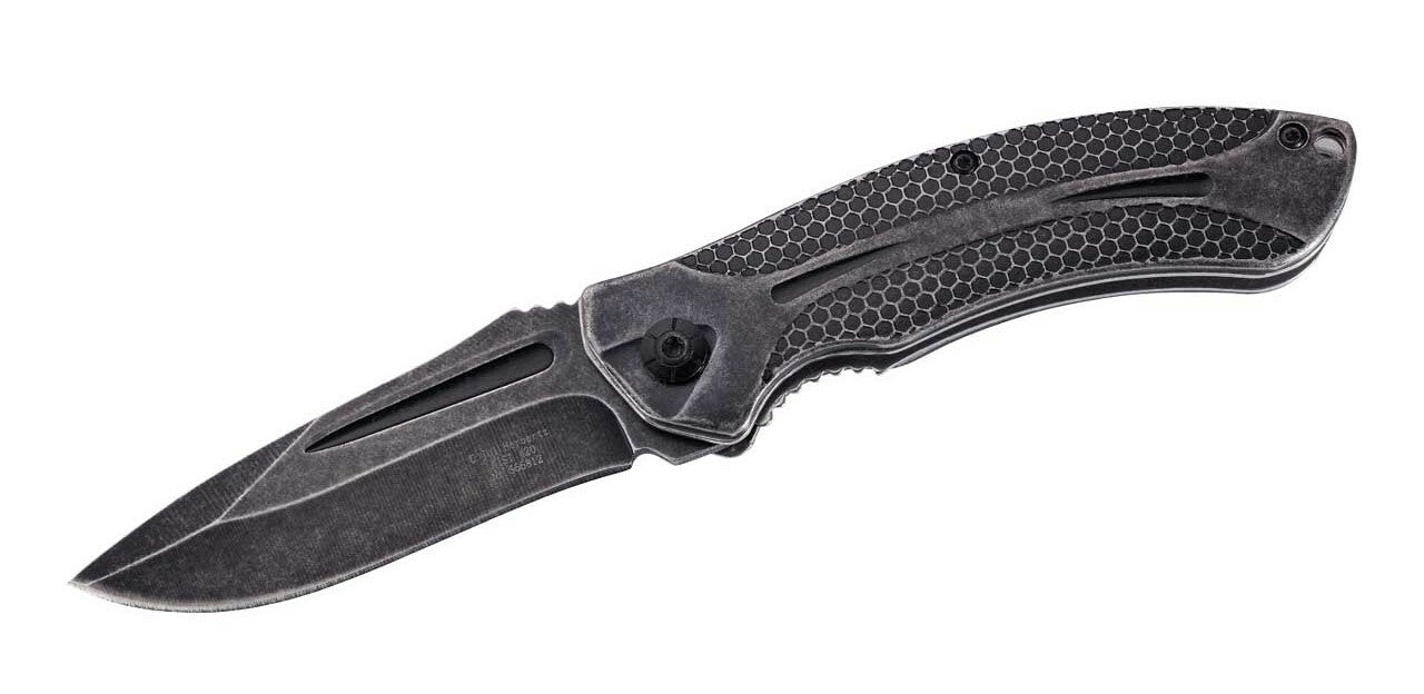 Herbertz taschenmesser 8,6 cm Vollstahl Wabenmuster, stonewash