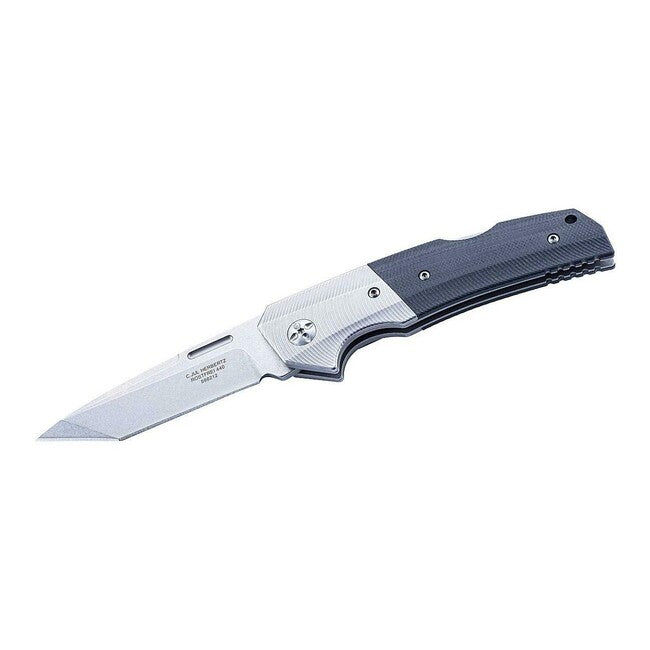 Herbertz 8,7cm Tanto taschenmesser G10 rostfreier Stahl CNC-Finish, schwarz