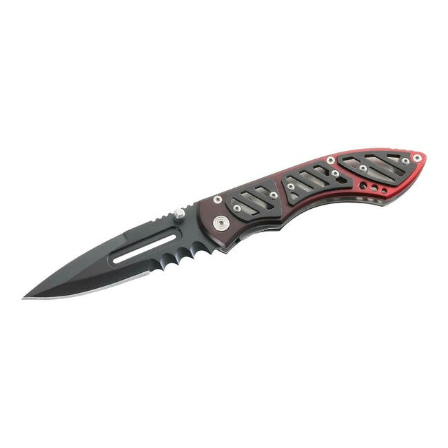 Herbertz taschenmesser 8,8 cm, rosa-schwarz, Metalllegierung