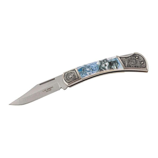 Herbertz Wolf 8cm taschenmesser zinkdruckguss und kunststoff