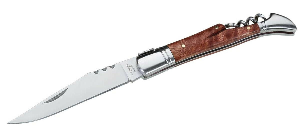 Herbertz taschenmesser 9,7 cm eichenholz rostfreier stahl korkenzieher