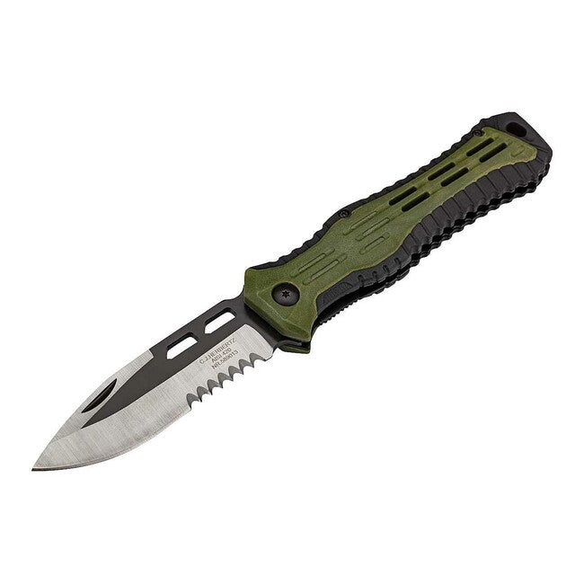 Herbertz Outdoor-taschenmesser 9,8cm, Kunststoff, schwarz-grün