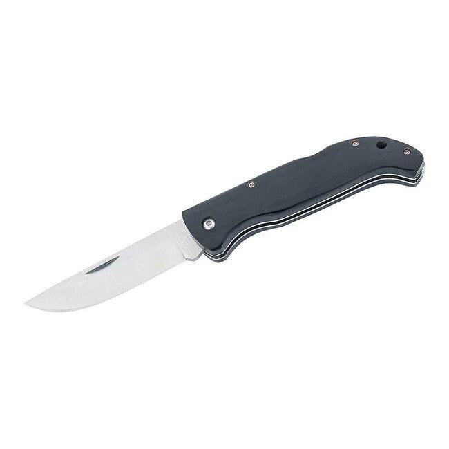 Herbertz taschen-Freizeitmesser 9cm, schwarzes Holz Pakka