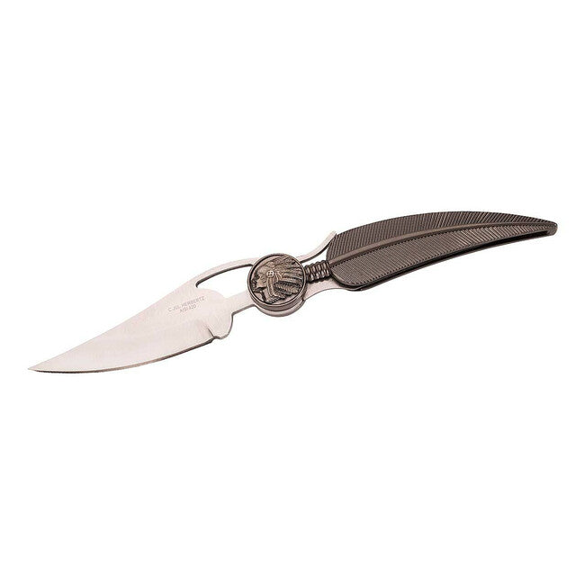 Herbertz 8,7 cm taschensammlermesser Zinklegierung, Indianermotiv