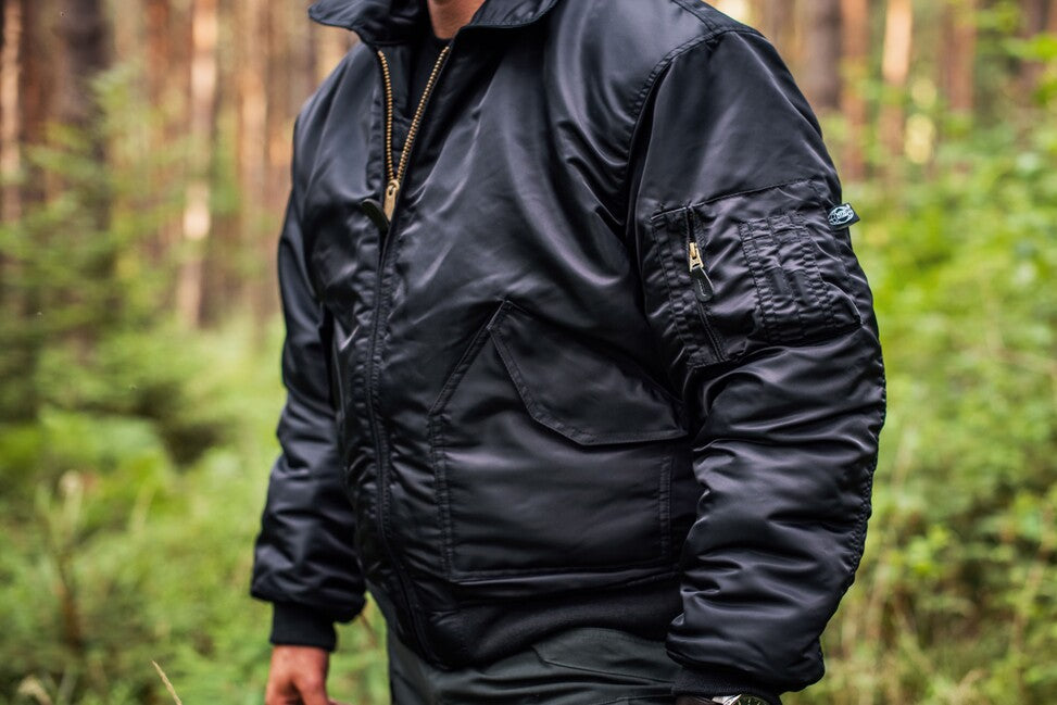 MFH CWU Bomberjacke, Fliegerjacke, schwarz