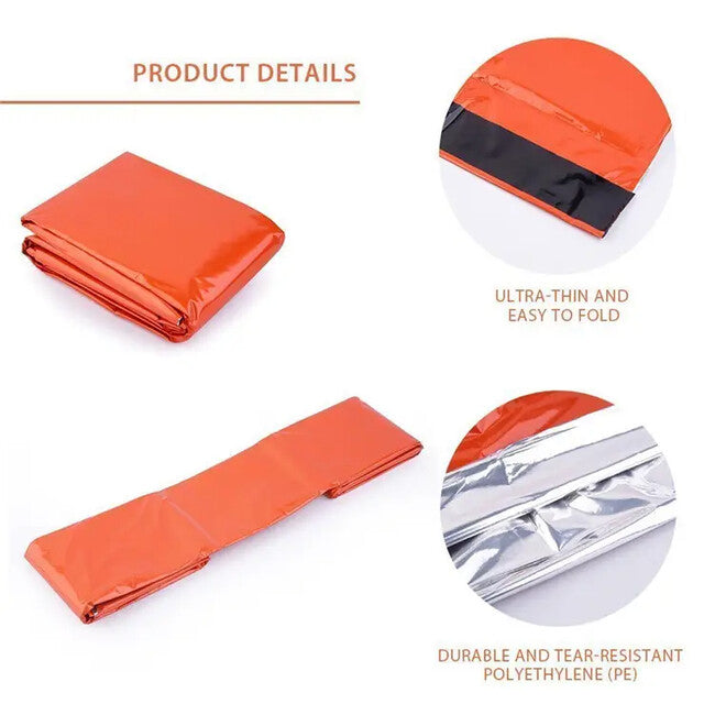 DRAGOWA TACTICAL Pulse Reise-Notschlafsack, orange
