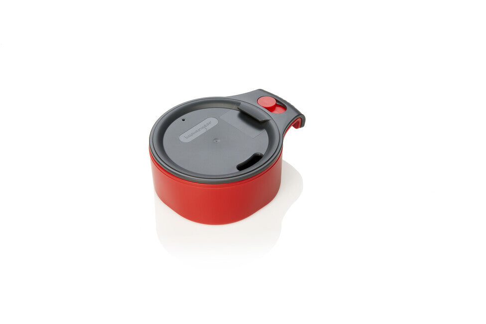 Humangear CupCUP Wanderbecher 2in1 mit integrierter Extratasse und Deckel , kohlrot
