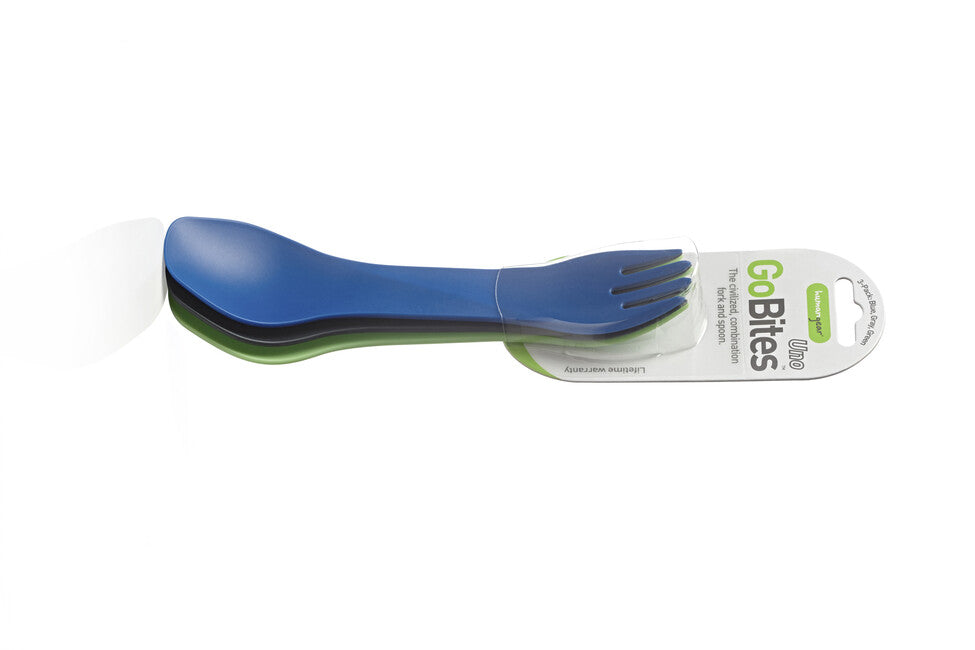 Humangear GoBites UNO besteck 3 Stück blau, grau, grün