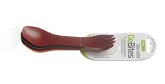 Humangear GoBites UNO besteck mini 3 Stück rot, grau, orange