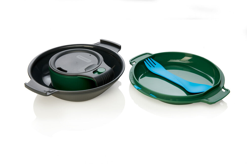 Humangear GoKit lunchbox holzkohle grün Deluxe