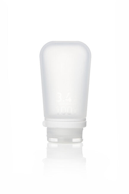 Humangear GoToob+ Silikon-Reiseflasche/Becher 100 ml klar
