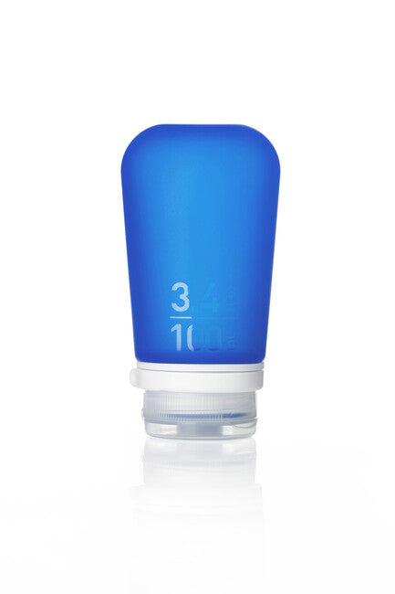 Humangear GoToob+ Silikon-Reiseflasche/Becher 100 ml dunkelblau