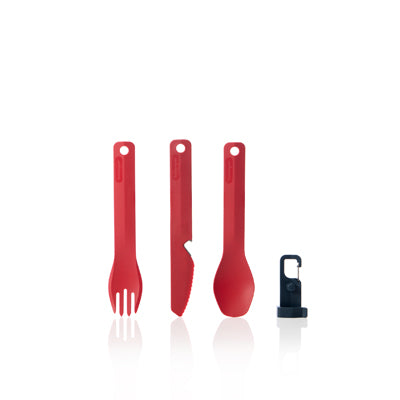 Humangear Besteck GoBites BIO K/F/S rot
