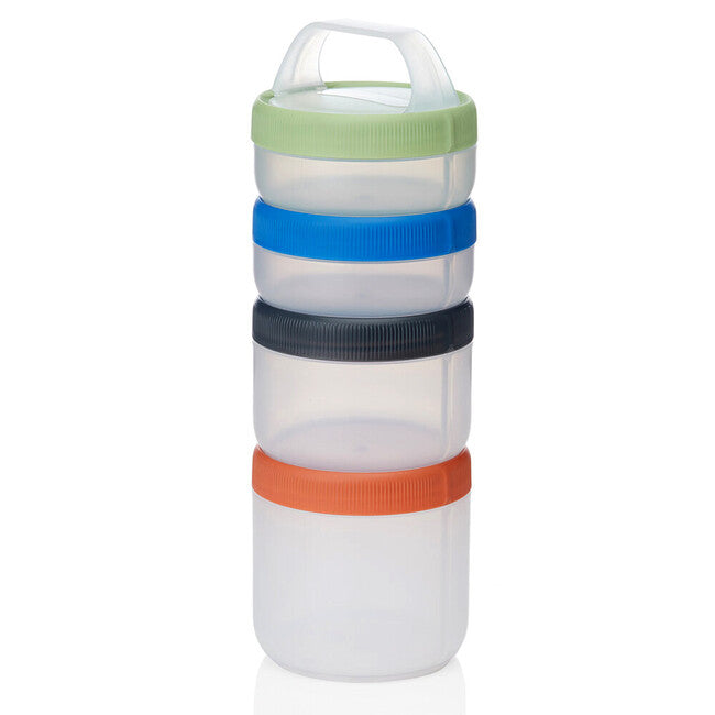 Humangear Stax Modular Behälter Twist & Go L 4er Pack