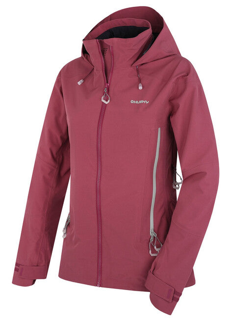 HUSKY Nakron Damen-Outdoorjacke, dunkelweinrot