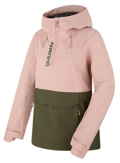 HUSKY Nabbi ženska outdoor jakna, svetlo roza/khaki