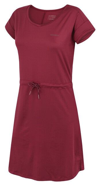 HUSKY Del damen Kleid dunkel burgunderrot