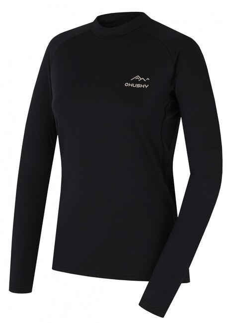 HUSKY Tromi damen thermo-langarmshirt L, schwarz