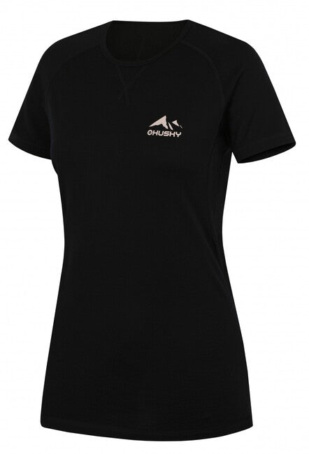 HUSKY Mersa damen thermo T-shirt mit kurzen ärmeln, schwarz