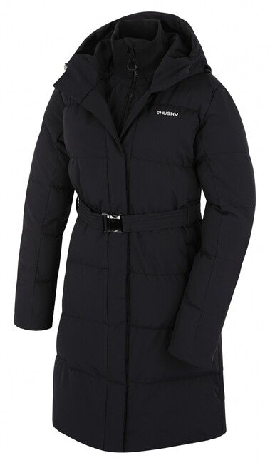 HUSKY Nerine hardshell stuffed coat, schwarz