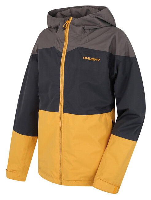 HUSKY Nicker K hardshelljacke dunkelgrau/senf