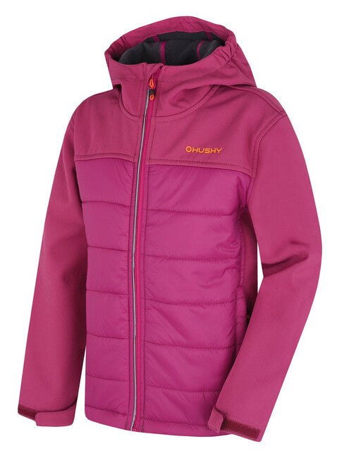 HUSKY Kinder- Softshell plnena Jacke Swany K tmava magenta