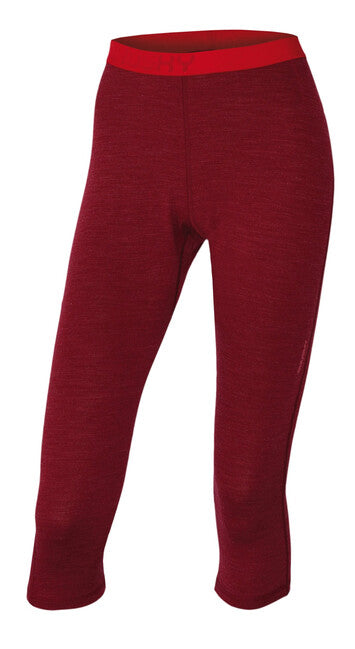 HUSKY Merino Damen-Thermounterwäsche 3/4-Hose, dunkles Ziegelrot