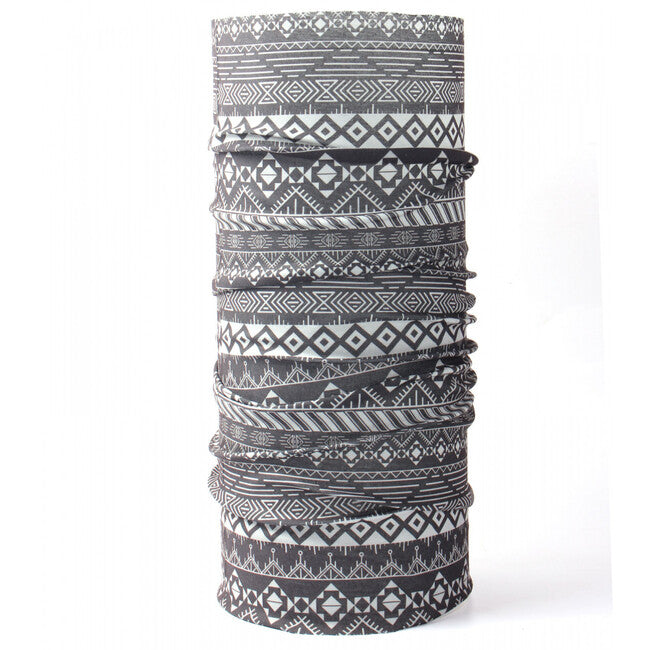 HUSKY Printemp multifunktionstuch, grey triangle stripes, UNI