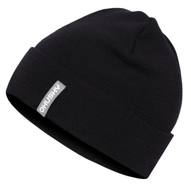 HUSKY Merhat 1 Herren Merino-Mütze, schwarz
