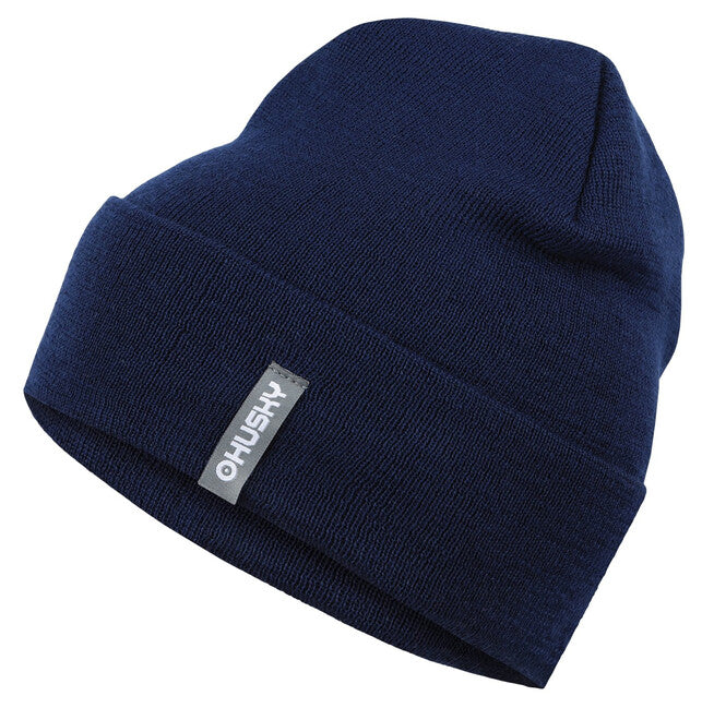 HUSKY pánska merino čiapka Merhat 1, modrá