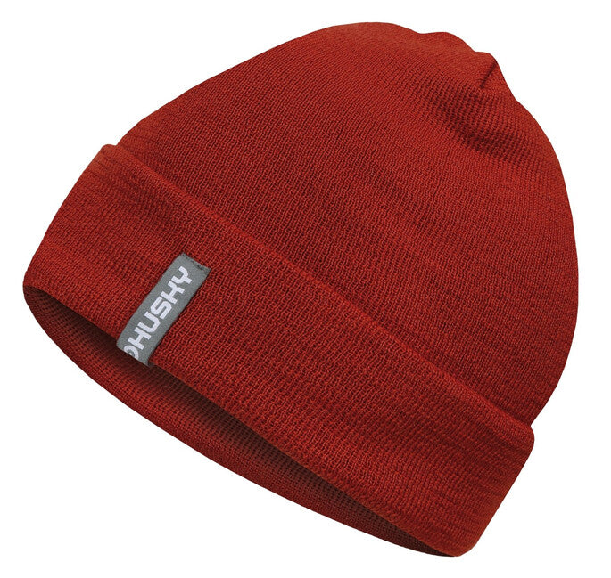 HUSKY Merhat 1 Herren-Merino-Mütze, ziegelrot