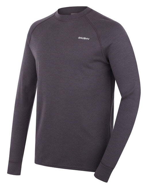 HUSKY Aron men's merino sweatshirt, graphite, XXL