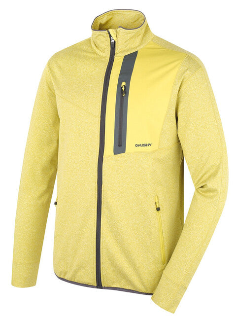 HUSKY Ane ανδρικό φούτερ με φερμουάρ, lime green