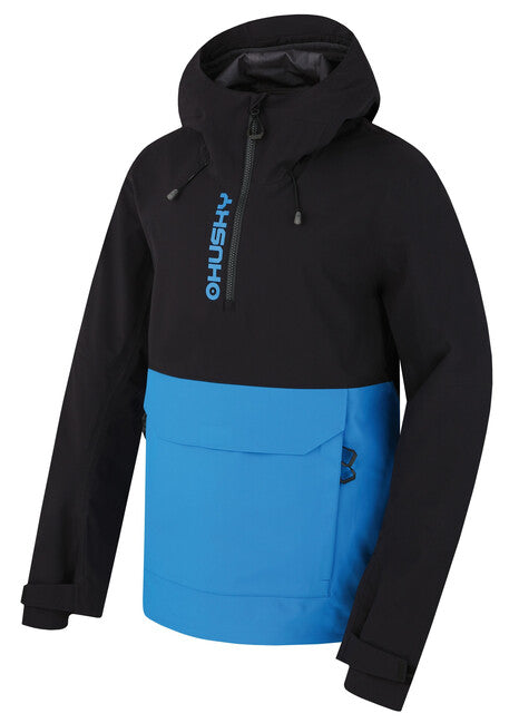 HUSKY Nabbi herren Outdoorjacke schwarz/neonblau