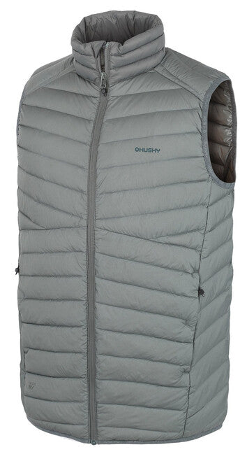 HUSKY Dresles herren daunenweste M dk. grau grün