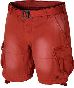 HUSKY Ropy Herren-Baumwollshorts, dunkles Ziegelrot