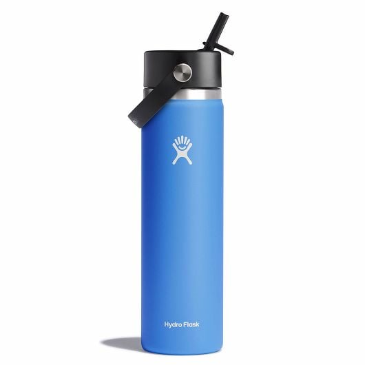 Hydro Flask Wide Flex Straw Cap Breite Thermosflasche mit Mundstück 24 OZ, kaskade