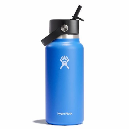 Hydro Flask Wide Flex Straw Cap Breite Thermosflasche mit Mundstück 32 OZ, kaskade