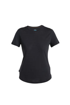 Icebreaker 125 Cool Lite Sphere III Merino γυναικείο μπλουζάκι με κοντό μανίκι, μαύρο