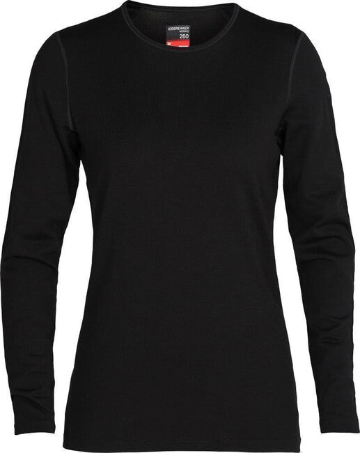 Icebreaker 260 Tech Long Sleeve Thermal T-shirt, schwarz