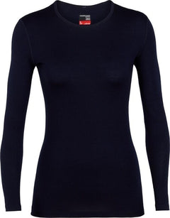 Icebreaker 260 Tech Damen Thermo-Langarm-T-Shirt, dunkelblau