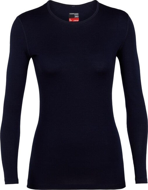 Icebreaker 260 Tech long sleeve thermal T-shirt, dunkelblau