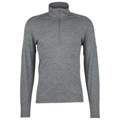 Icebreaker 200 Oasis Herren-Thermo-Sweatshirt mit Reißverschluss, grau