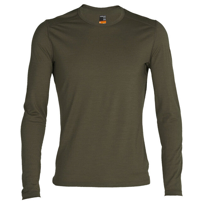 Icebreaker Oasis herren langarm thermo-T-shirt 200, grün