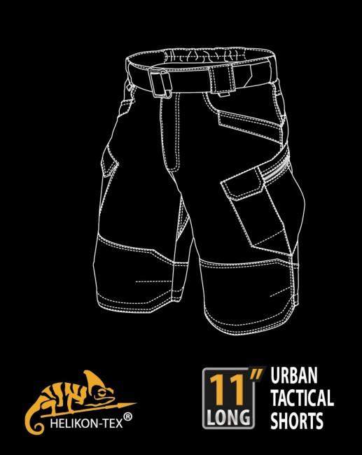 Helikon-Tex Urban Tactical 11" Σορτς Rip-Stop polycotton, Shadow Grey