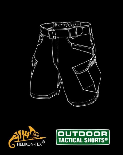 Helikon-Tex Outdoor Tactical Rip-Stop 8,5" kurz Hose polycotton khaki