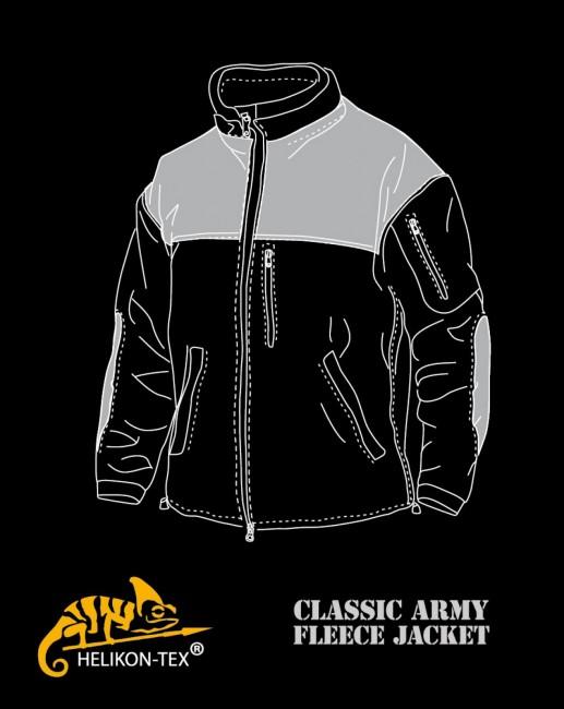 Helikon-Tex Classic Army Fleece Jacket Reinforced, Black