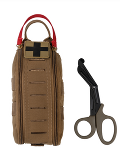 Mil-Tec IFAK Rapid Pack taktisches Erste-Hilfe-Set mit Schere, Dark Coyote