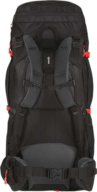 HUSKY Samount Expedition Backpack 60+10L, Black