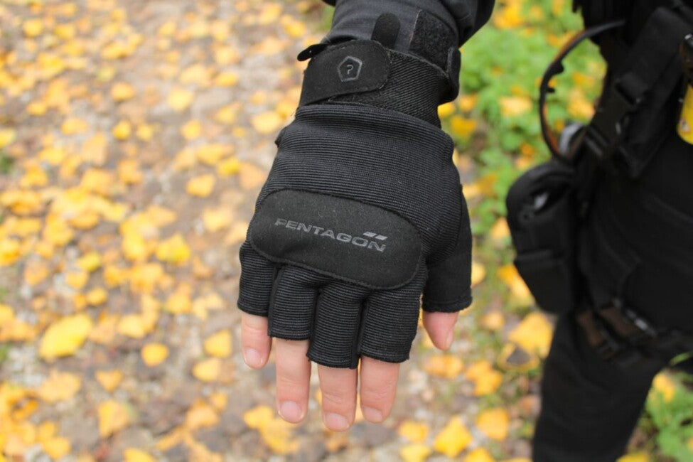 Pentagon Duty Mechanic 1/2 Fingerless Gloves, Coyote